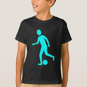 T-shirt Joueur de football - Cyan
