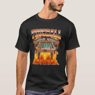T-shirt Joueur de football de baby-foot squelette 90s cont