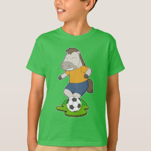 T-shirt Joueur de football de cheval Football
