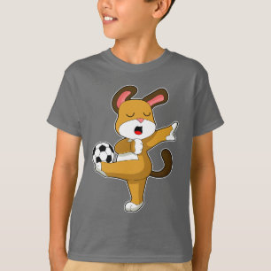 T-shirt Joueur de football de chien