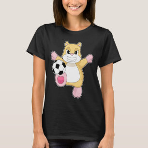 T-shirt Joueur de football de hamster Sports