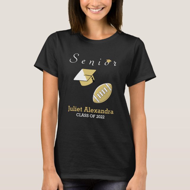 T-shirt Joueur de football de la classe supérieure de 2022 (Devant)
