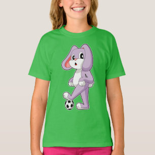 T-shirt Joueur de football de lapin Football
