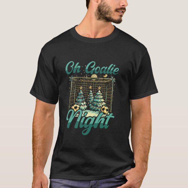 T-shirt Joueur de football de Noël Jour Goalkeeper Père No (Devant)