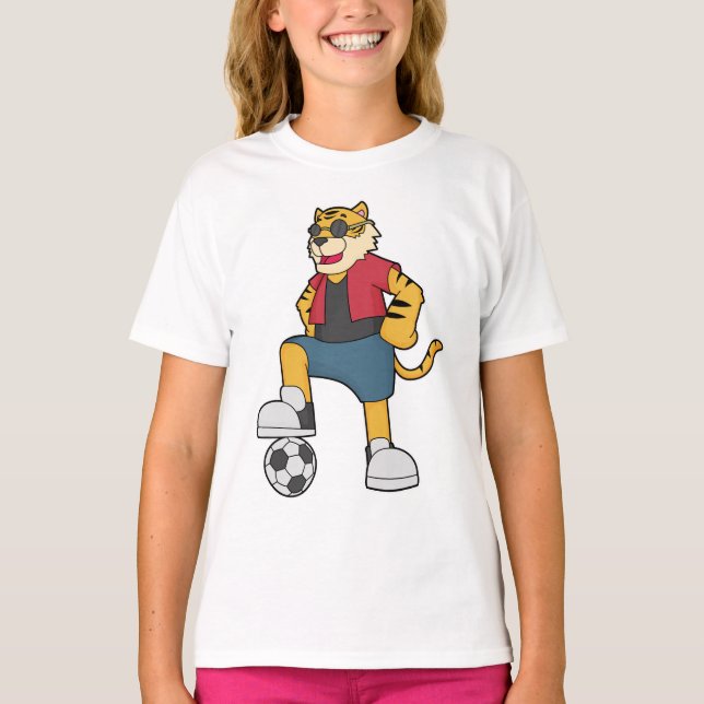 T-shirt Joueur de football de Tiger (Devant)