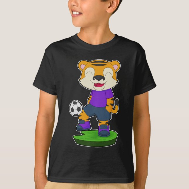 T-shirt Joueur de football de Tiger (Devant)