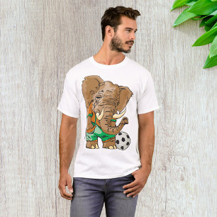 T-shirt Joueur de football éléphant Funny Sport animal