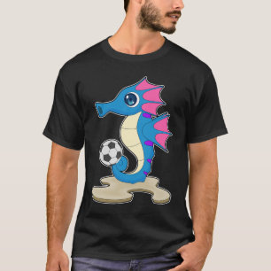 T-shirt Joueur de football Hippocampe Football Sports