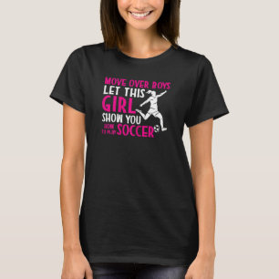 T-shirt Joueur De Football Laissez Cette Fille Vous Montre