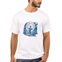 Joueur de football Moon Skyline Bleu Sports Art