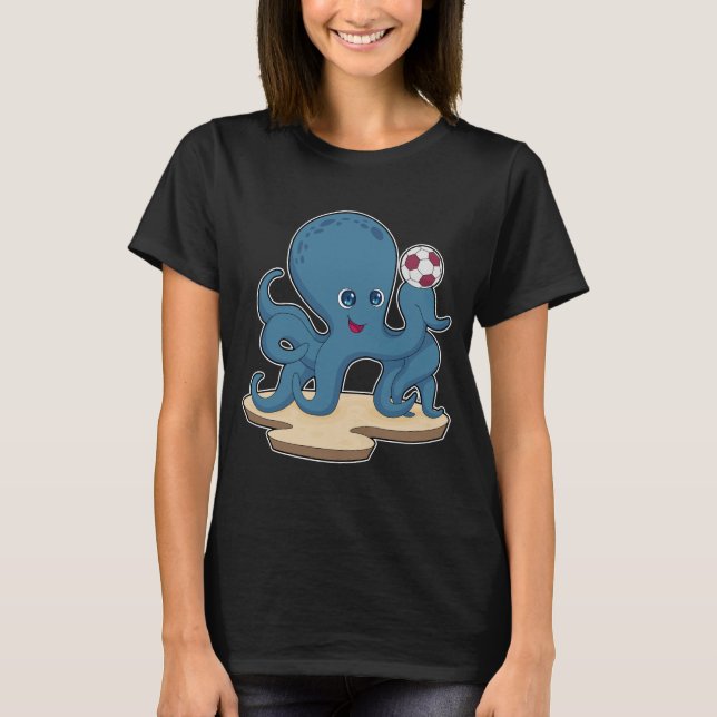 T-shirt Joueur de football octopus Soccer (Devant)