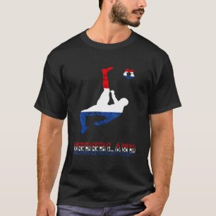 T-shirt Joueur de football Pays-Bas Pays-Bas Néerlandais D