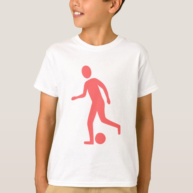 T-shirt Joueur de football - rose tropicale (Devant)
