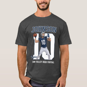 T-shirt Joueur de Football Senior Numéro Photo Personnalis