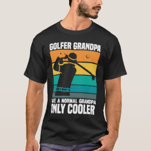 T-shirt Joueur de golf entraîneur Grand-père Golfeur papa