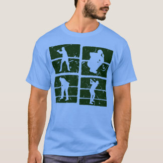 T-shirt Joueur de golf Silhouette Design pour Homme Golfer