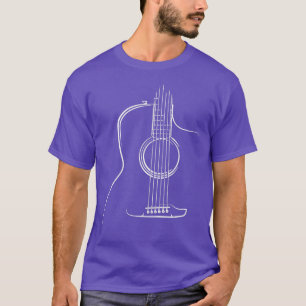 T-shirt Joueur de guitare acoustique Joueur de guitare cor