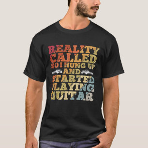 T-shirt Joueur de guitare acoustique pour un guitariste mu