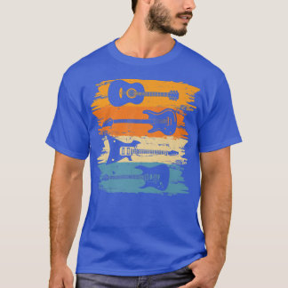 T-shirt Joueur de guitare désarmé Guitariste Vintage rétro