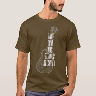 T-shirt Joueur de guitare True Love Chaînes AttachéesGuita