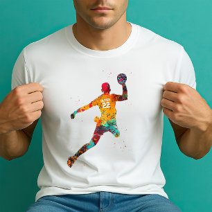 T-shirt Joueur de Handball Coloré