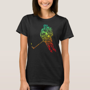 T-shirt Joueur de hockey cool Patinage sur glace Sport Cou