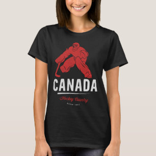 T-shirt Joueur de hockey du Canada Equipe Maple Leaf Ret