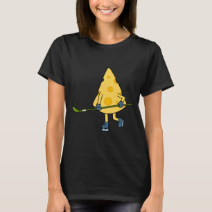 T-shirt Joueur de hockey Fromage mignon Hobby Performance