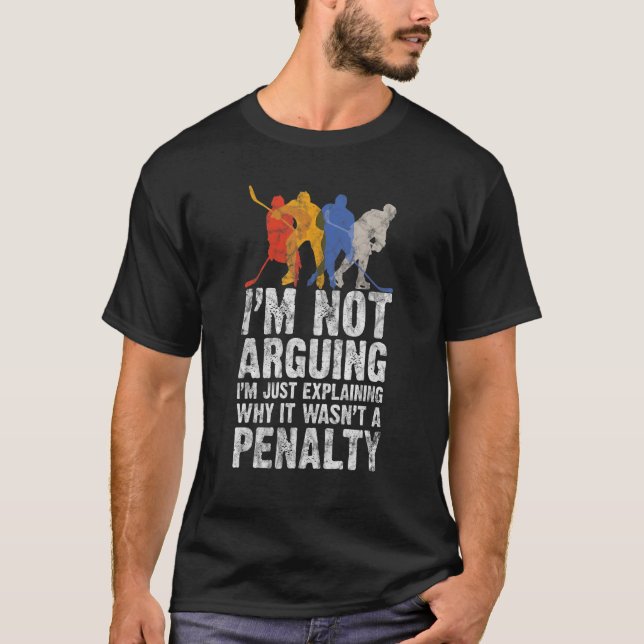 T-shirt Joueur de hockey Game Gag Graphisme (Devant)