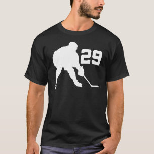 T-shirt Joueur de hockey Jersey numéro 29 de glace