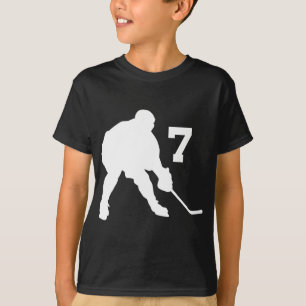 T-shirt Joueur de hockey Jersey numéro 7 de glace