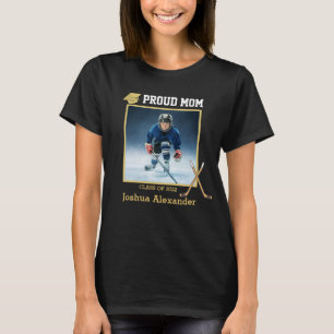 T-shirt Joueur de hockey Photo de maman fière promotion 20
