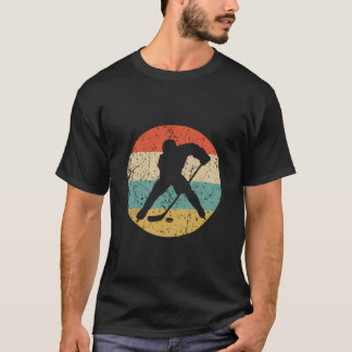 T-shirt Joueur De Hockey Rétro 1960'S 1970'S Vintage Style