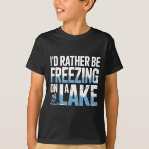 T-shirt Joueur de hockey sur étang Hockey sur lac