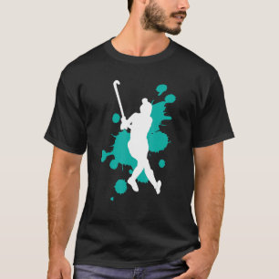 T-shirt Joueur de hockey sur gazon couleur splash 3