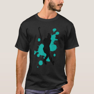 T-shirt Joueur de hockey sur gazon couleur splash 5
