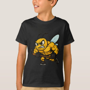 T-shirt Joueur de hockey sur glace Abeille en colère Insec