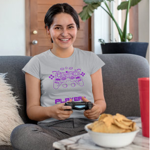 T-shirt Joueur de jeu #1 Joueur Console Art