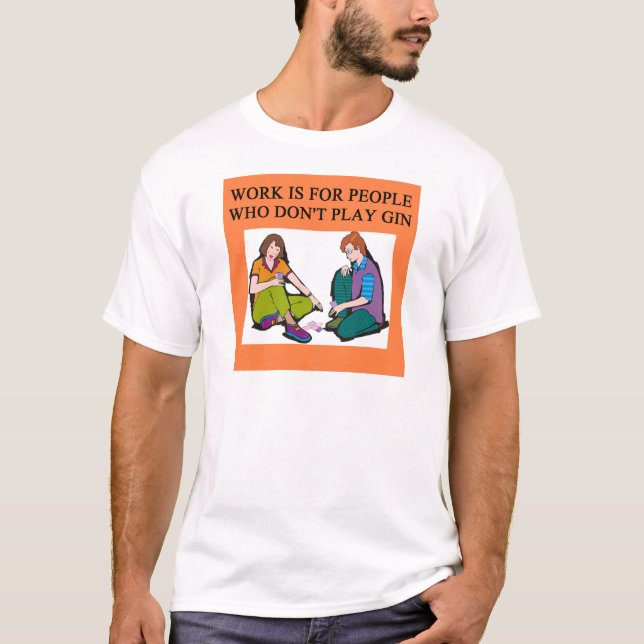 T-shirt joueur de jeu de rami (Devant)