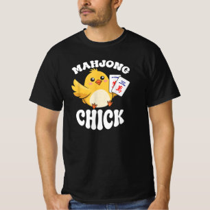 T-shirt Joueur de jeu de société chinoise de Mahjong