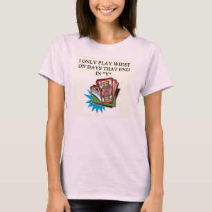 T-shirt joueur de jeu de whist