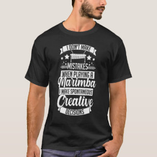 T-shirt Joueur De Leçon De Musique De Instrument Marimba D