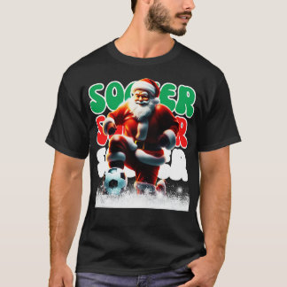 T-shirt Joueur de Noël de conception de bal de père Noël