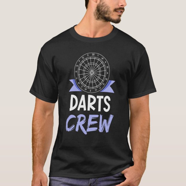 T-shirt Joueur de passe-temps fléchettes Crew Dart (Devant)