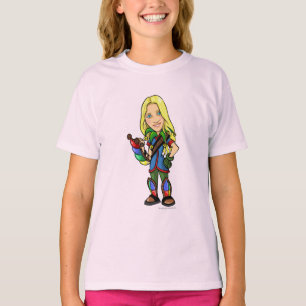 T-shirt Joueur de personnel d'île de Socktastic Roo