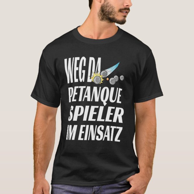 T-shirt Joueur de pétanque Idée pour un (Devant)