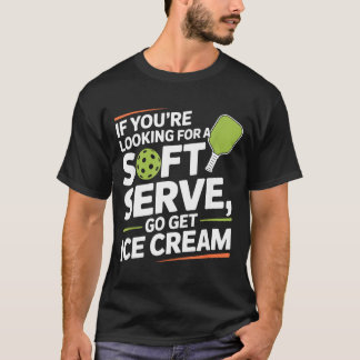 T-shirt Joueur de Pickleball Cherchant un Service Souple A