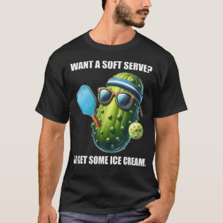 T-shirt Joueur de Pickleball de Crème Glacée Soft Serve