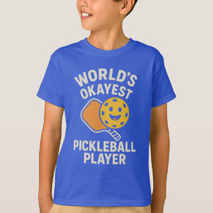 T-shirt Joueur de Pickleball le Plus Moyen du Monde