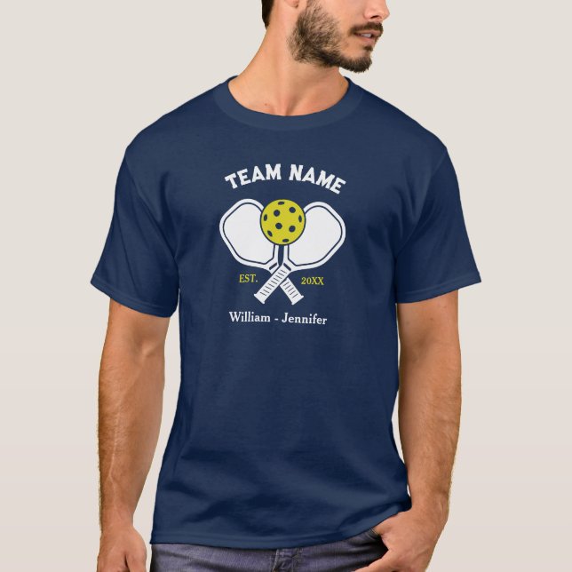 T-shirt Joueur de Pickleball Tournament Correspondant (Devant)